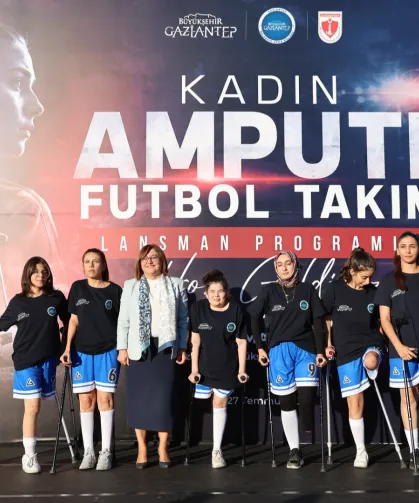 Türkiye'nin ilk kadın Ampute takımı gazi şehirde