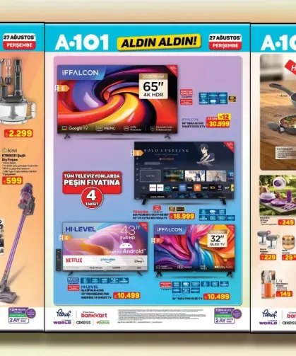 A101’de Perşembe Aktüel İndirimleri Başlıyor! 27 Ağustos Kataloğunda Neler Var?