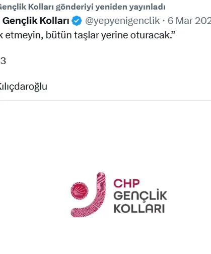 CHP Gençlik Kolları, YENİ Parti'nin ele geçirdiği X hesabını geri aldı!