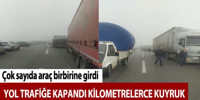 Bursa İzmir yolu kapandı