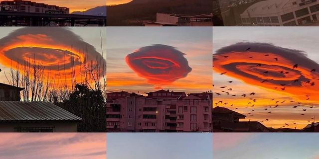 Bursa'da görülen bulut dünyanın gündeminde
