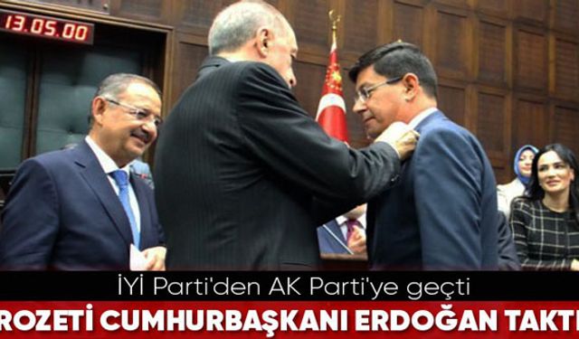 İYİ Parti'den istifa eden Nazilli Belediye Başkanı Özcan AK Parti'ye katıldı