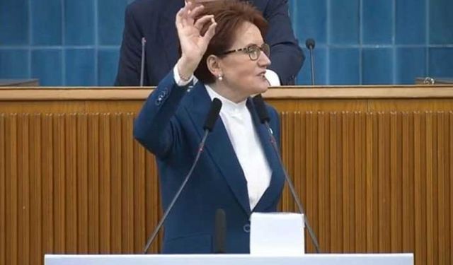 Akşener kürsüde mermileri fırlattı