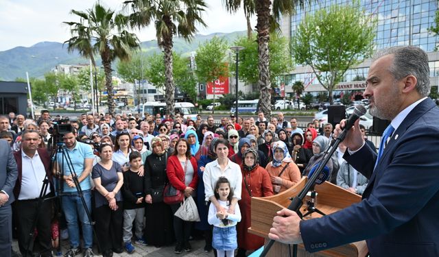 Büyükşehir işçisi bayram yaptı