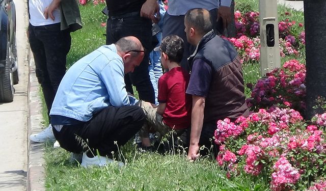 İnegöl'de baba ve oğlu ölümden döndü