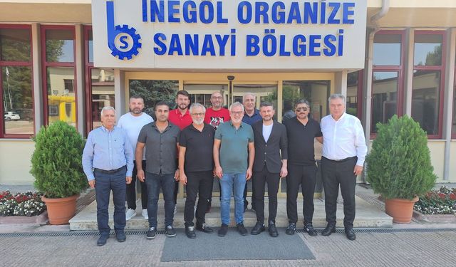 İnegölspor'dan OSB başkanı şahin'e ziyaret