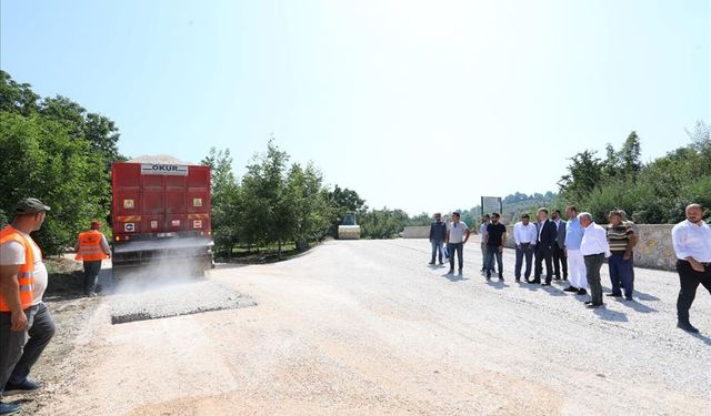 Küme Evler Bölgesinde Sathi Kaplama Çalışmaları Başladı