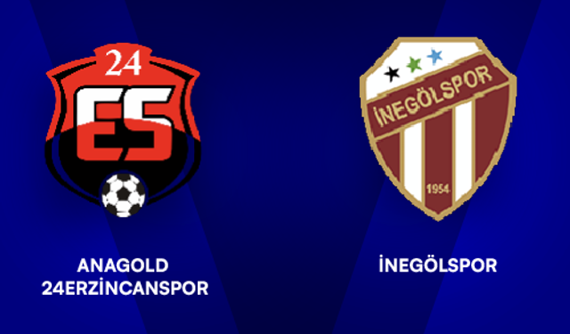 Anagold 24erzincaspor 1 İnegölspor 0