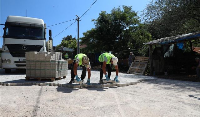 Olukman Mahallesinin Sokakları Parke Taşla Kaplanıyor