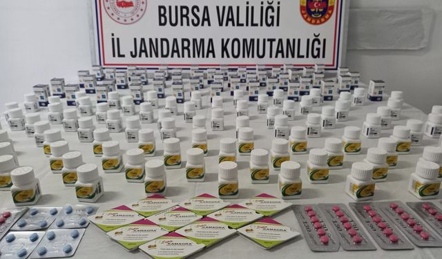 Bursa'da "cinsel güç artırıcı ilaç" operasyonu!