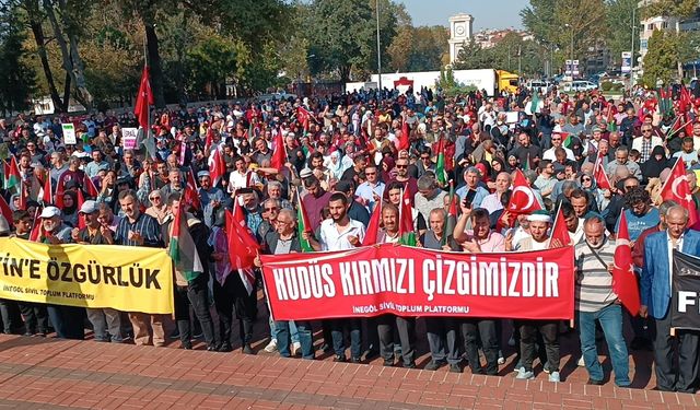 İnegöl’de bugün Filistin Mitingi düzenleniyor