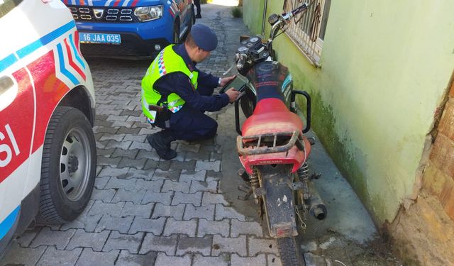 Bursa'da tescilsiz/plakasız motosikletlere yönelik uygulama