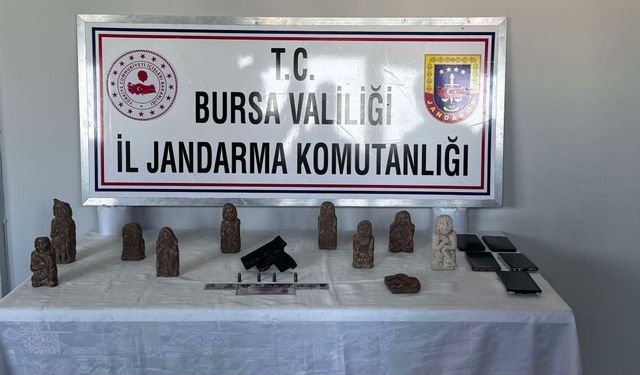 Bursa Gemlik'te tarih eser operasyonu