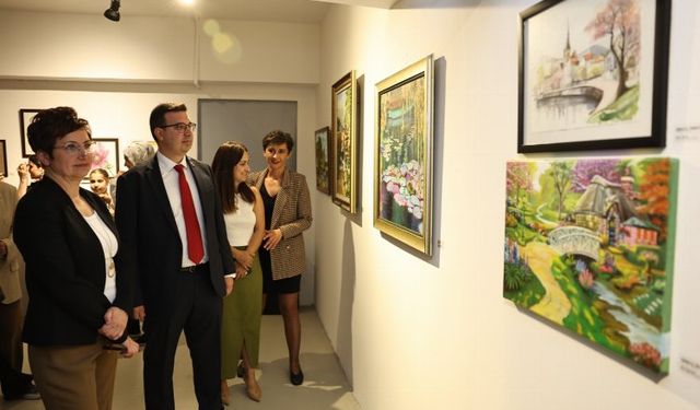 El emeği eserler Nilüfer Sanat Atölyeleri sergisinde izlenime açıldı