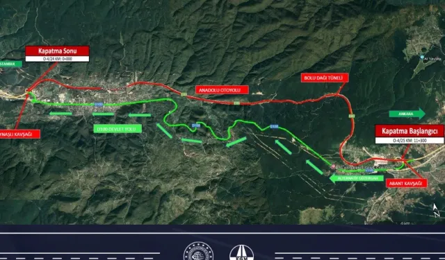 Bolu Dağı tüneli tek yönlü uzatma çalışması yapılacak