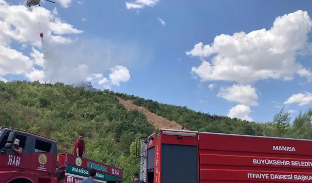 Manisa'da ormanlık alanda çıkan yangın söndürüldü