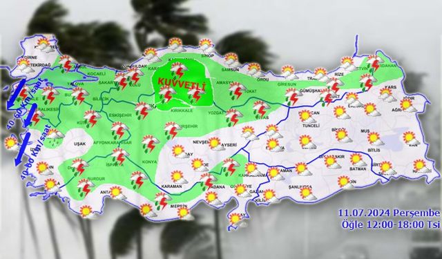 Meteoroloji'den 'kuvvetli' uyarı!