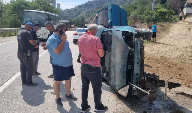 Düzce'de trafik kazası: 3 yaralı