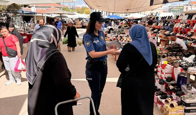 İnegöl'de Polis vatandaşları tek tek bilgilendirdi