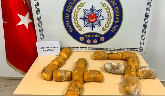 Mardin'de uyuşturucu operasyonu: 15 kilo 850 gram