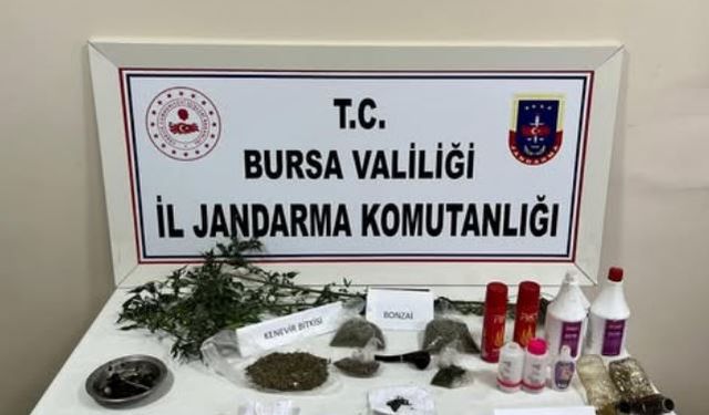 Bursa İnegöl'de zehir taciri yakalandı