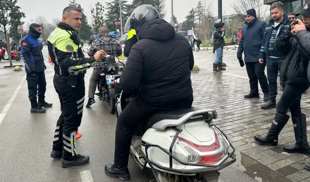 Düzce'de motosiklet denetimi