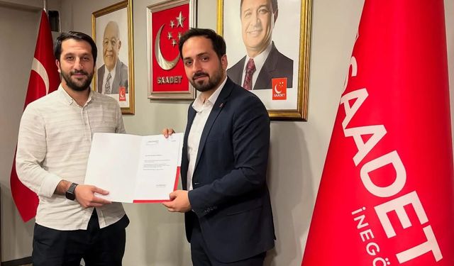 Saadet Partisi İnegöl Gençlik Kollarında Görev Değişimi