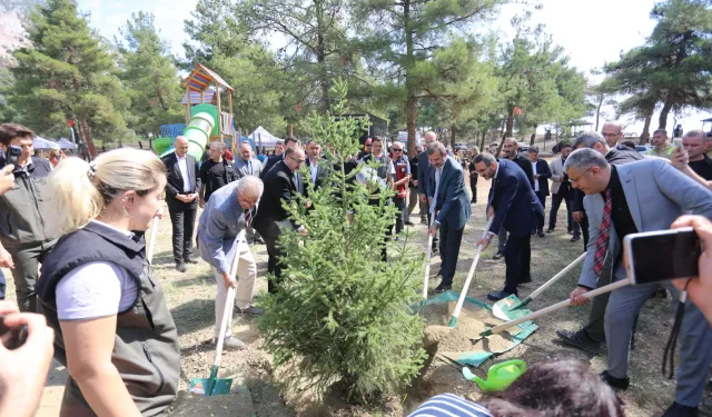 Bursa Gürsu'da yanan alanda ilk ders yapıldı