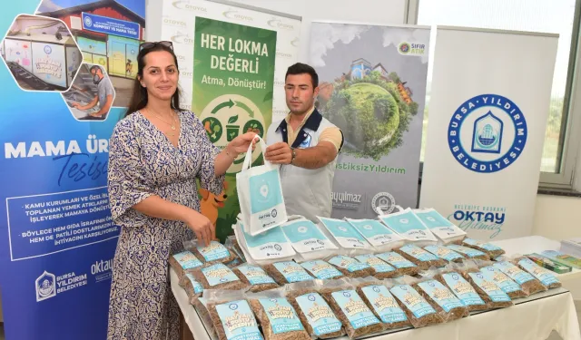 Bursa Yıldırım'dan sıfır atıkla can dostlara mama desteği