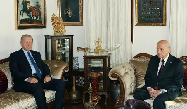 Erdoğan, MHP lideri Bahçeli’yi evinde ziyaret etti