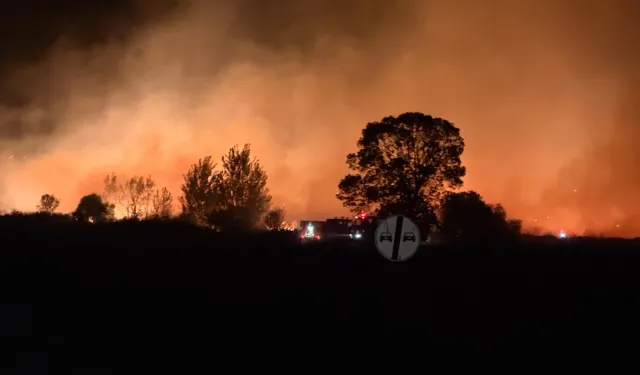 Mecidiye’de anız yangını kontrol altına alındı