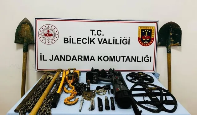 Bilecik Osmaneli'de kaçak kazı operasyonu!