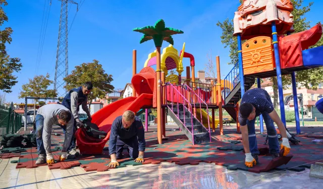Konya Meram'ın park ve bahçeleri kışa hazırlanıyor