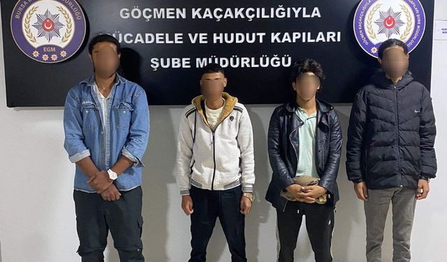 Bursa Emniyeti'nden Göçmen Kaçakçılığı Operasyonu