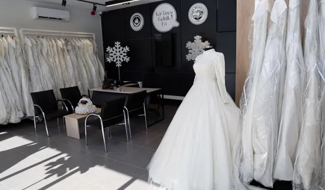 Kar Tanesi Gelinlik Evi'ne Kayseri Talaslılardan yoğun ilgi