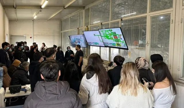 Denizli'de üniversiteliler katı atık tesisini yerinde gözlemledi