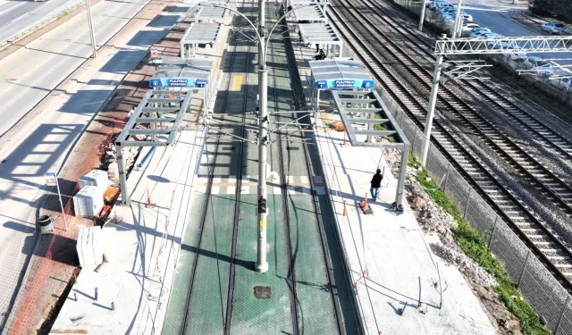 Kocaeli'de tramvay uzatılıyor...