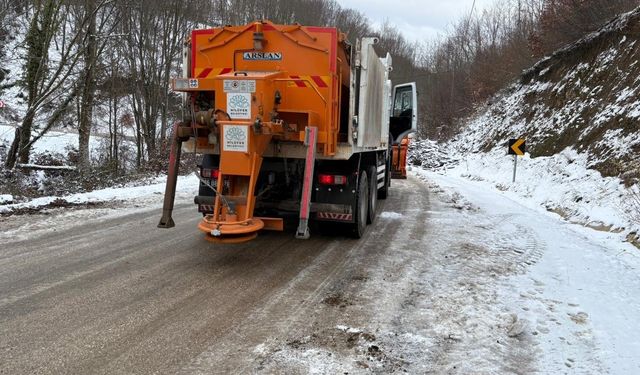 Bursa Nilüfer’de kar mesaisi