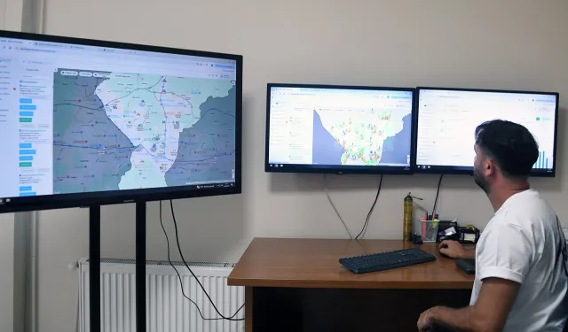 Bursa Osmangazi'de 9 bin sokak anlık izleniyor