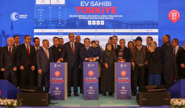 Bilecik'te bin 419 sosyal konut için kura heyecanı