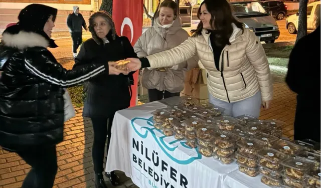 Bursa Nilüfer'de Berat Kandili bereketi