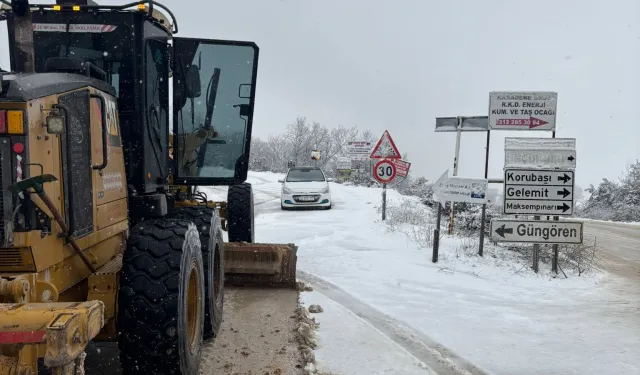 Bursa Nilüfer'de kar mesaisi!