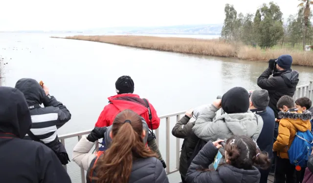 Doğanın en zarif misafirleri hayran bıraktı