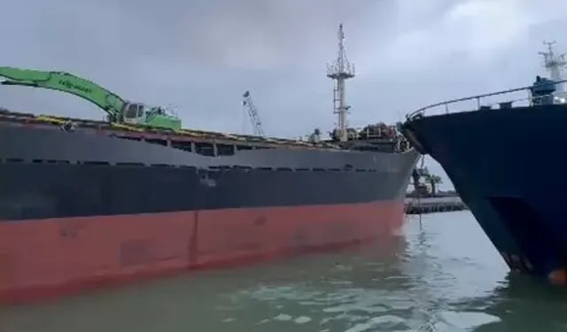 Bartın Limanı'nda iki gemi çarpıştı: Can kaybı yok!