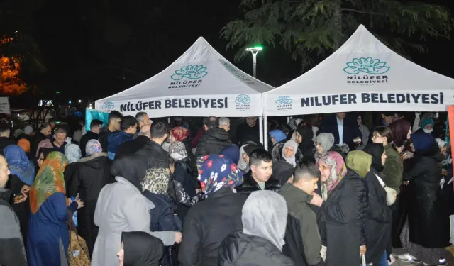 Bursa Nilüferliler o gecenin maneviyatını yaşadı