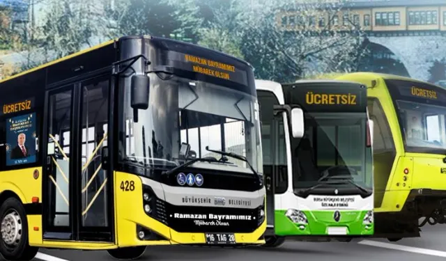 Bursa'da bayram boyunca ücretsiz ulaşım