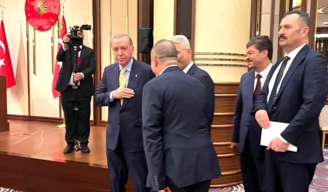 Cumhurbaşkanı Erdoğan, Uluslararası Esnaf Birliği Temsilcilerini kabul etti