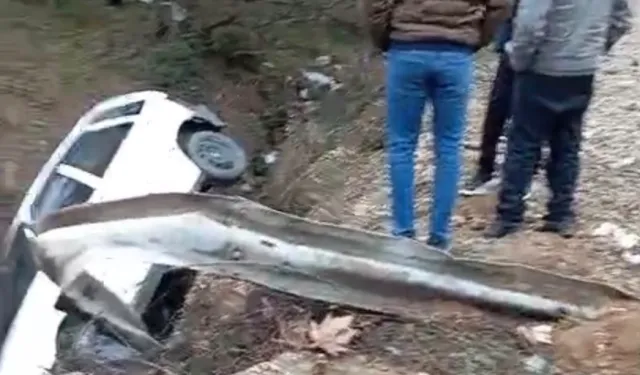 Düzce Yığılca yolunda kaza: Virajı alamadı!