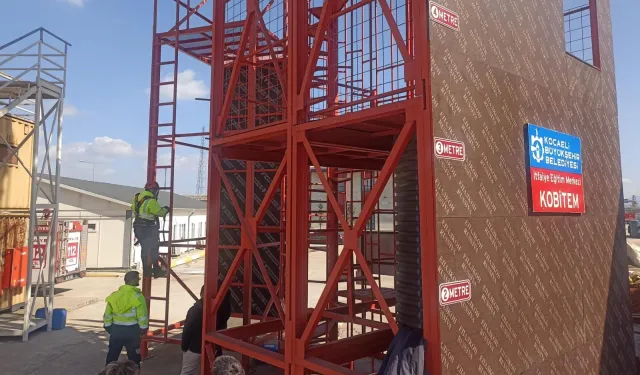 Kocaeli Büyükşehir personeline 'yüksekte çalışma' eğitimi