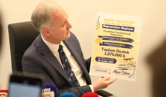 İnegöl'den 2 milyon TL'lik akademik destek